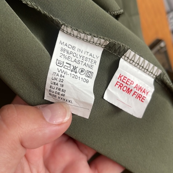 Boohoo Plus Waterfall Military Detail Belted Jacket - Picture 8 of 8